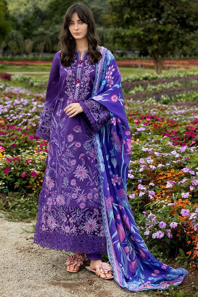 RR-MS2770 Lawn Unstitched Embroidered 3pc Suit With Monar Digital Printed Dupatta