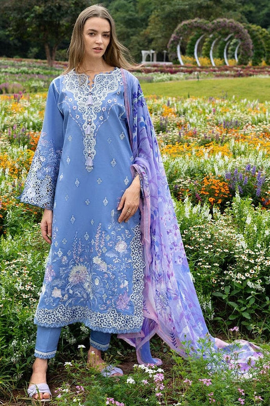 RR-MS2780 Lawn Unstitched Embroidered 3pc Suit With Monar Digital Printed Dupatta