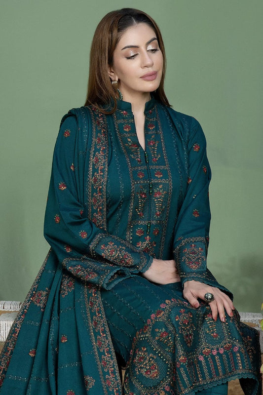 RR-AJ940 Unstitched Fully Embroidered Lawn Suit With 4 Sided Embroidered Lawn Dupatta