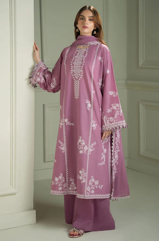 RR-CS900 Unstitched Heavy Embroidered Lawn Suit With Embroidered Lawn Dupatta