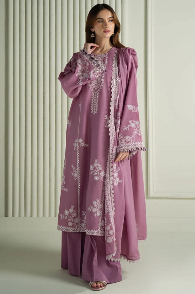 RR-CS900 Unstitched Heavy Embroidered Lawn Suit With Embroidered Lawn Dupatta