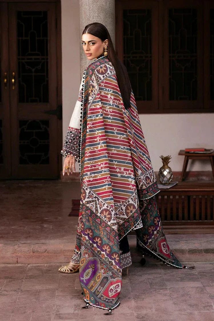 RR-2910 Unstitched Lawn Embroidered 3Pc With Digital Print Dupatta