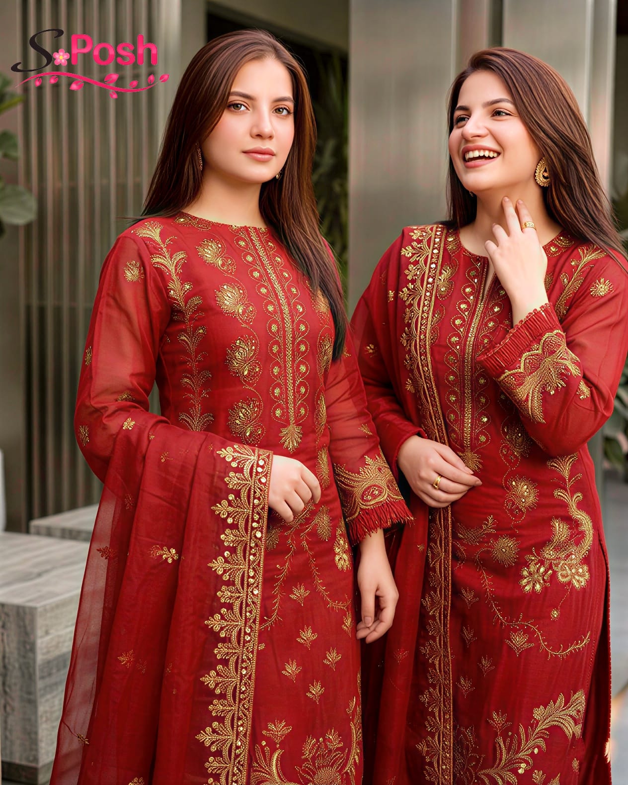 RR-1101 Un-Stitched Lawn Embroidered 3pc With Organza Embroidered Dupatta